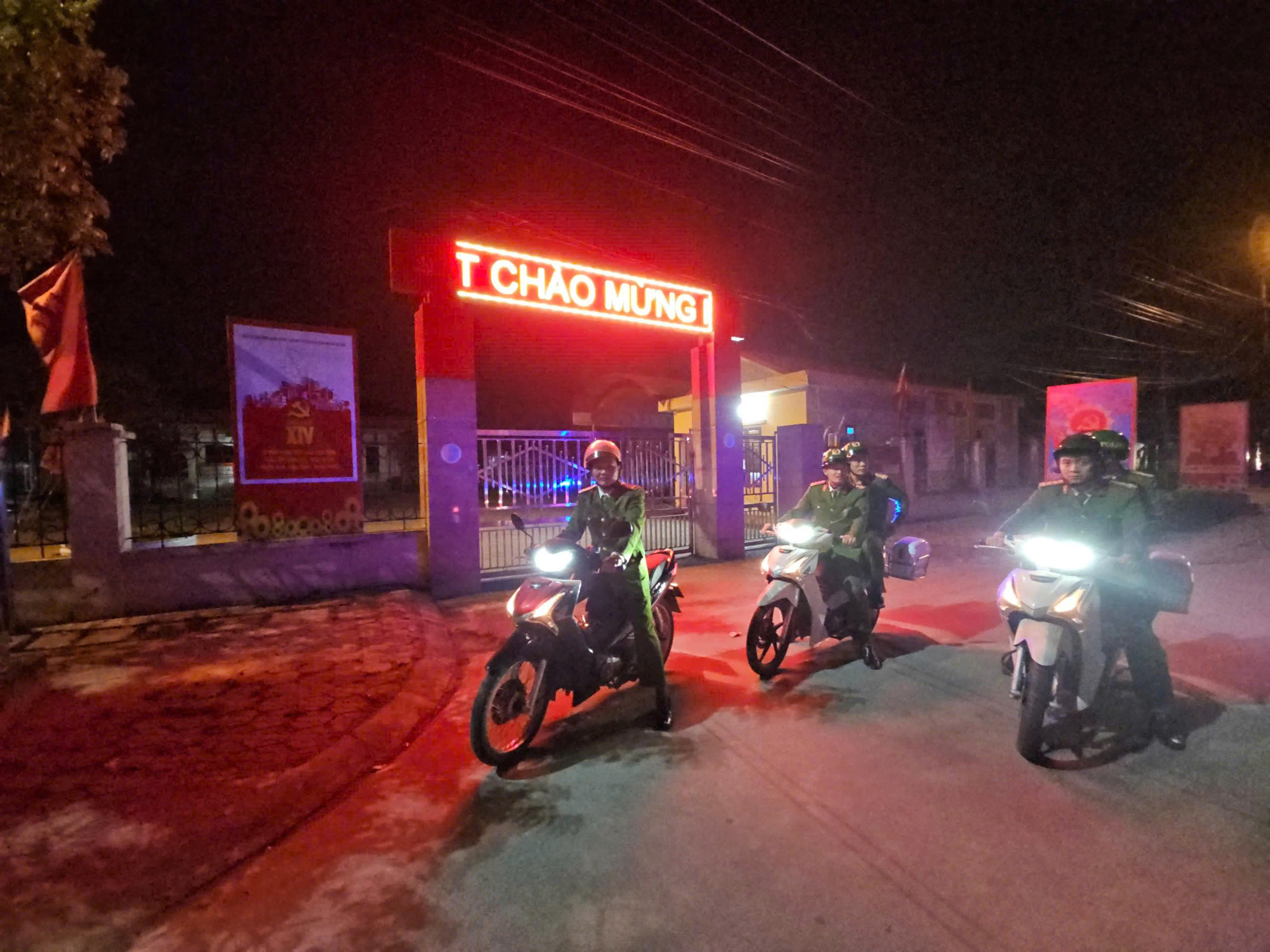 Công an xã Thái Tân triển khai hiệu quả phương án bảo đảm an ninh trật tự phục vụ bầu cử